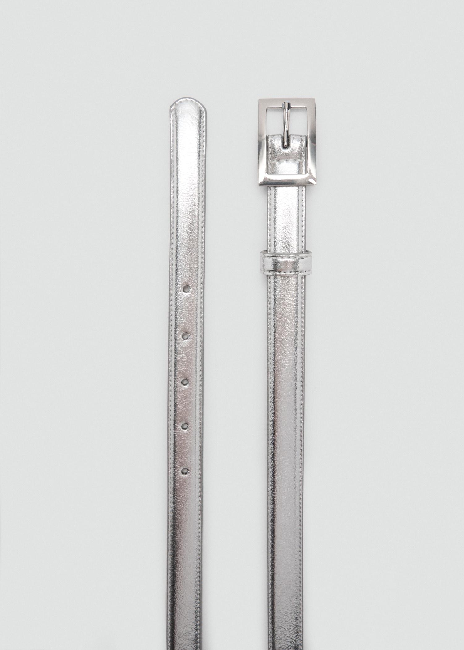 Square buckle belt - Women | MANGO USA Product Image