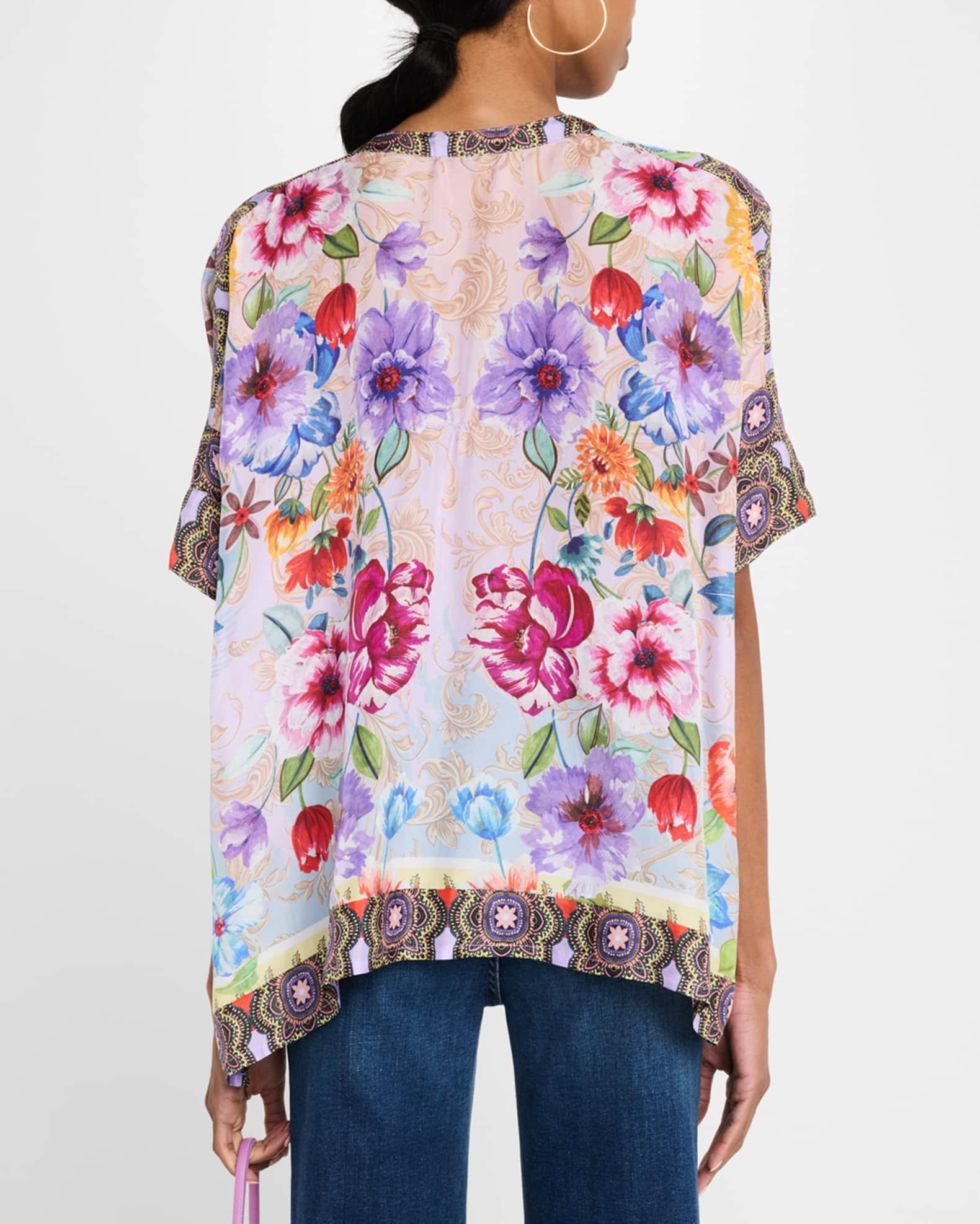 Louella Floral-Print Silk Blouse Product Image