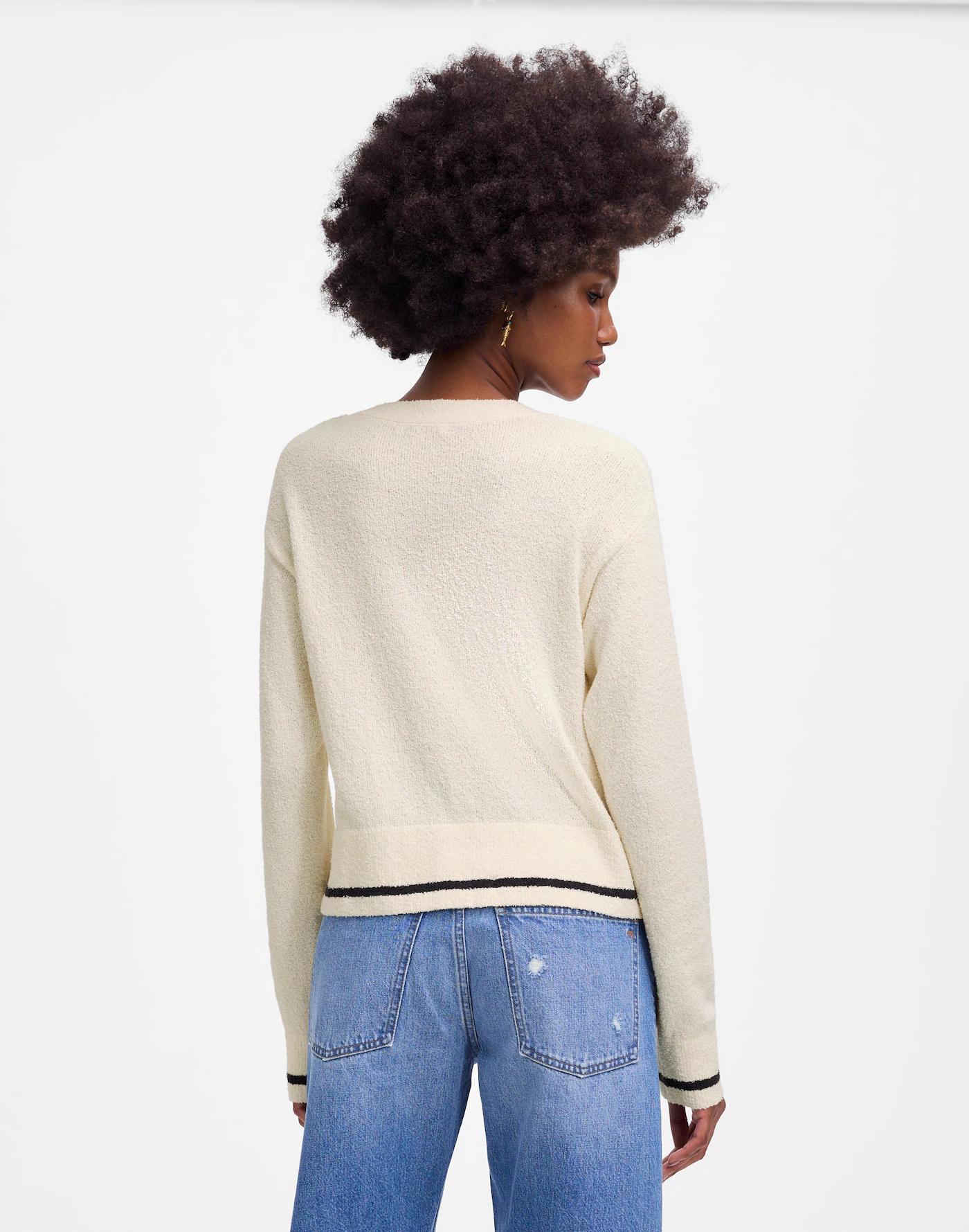 Bouclé-Knit Cardigan Product Image