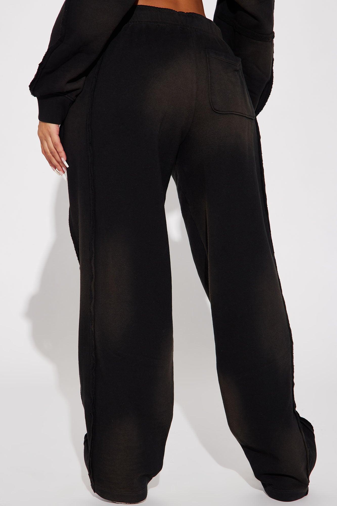 Serenity Washed Lounge Pant - Black Product Image