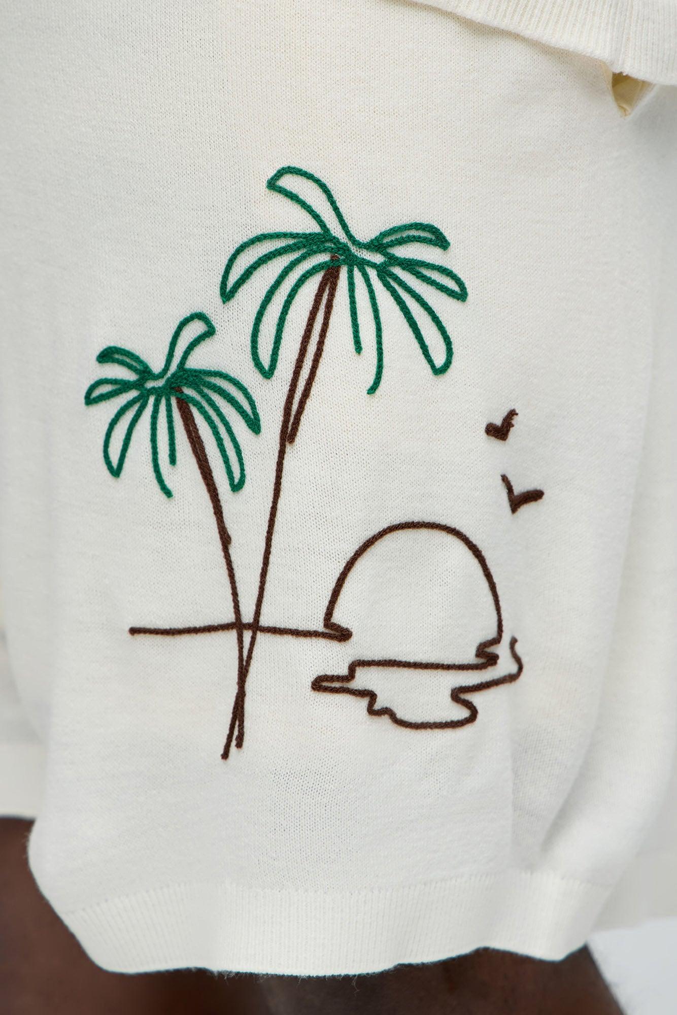 Ashton Knitted Shorts - Cream Product Image