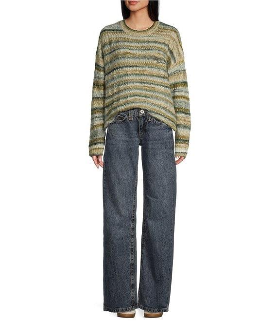 BDG Urban Outfitters Patterned Textured Wool-Blend Slouch Sweater Product Image