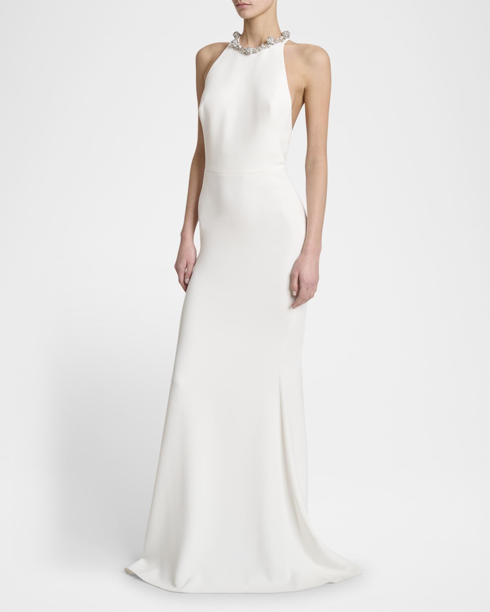 Crystal Halter Backless Gown Product Image