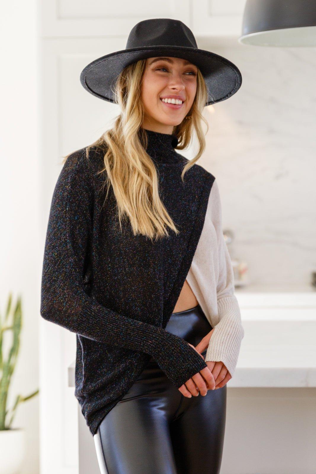 Can't Touch This Sparkle Color Blocked Sweater (Online Exclusive) Product Image