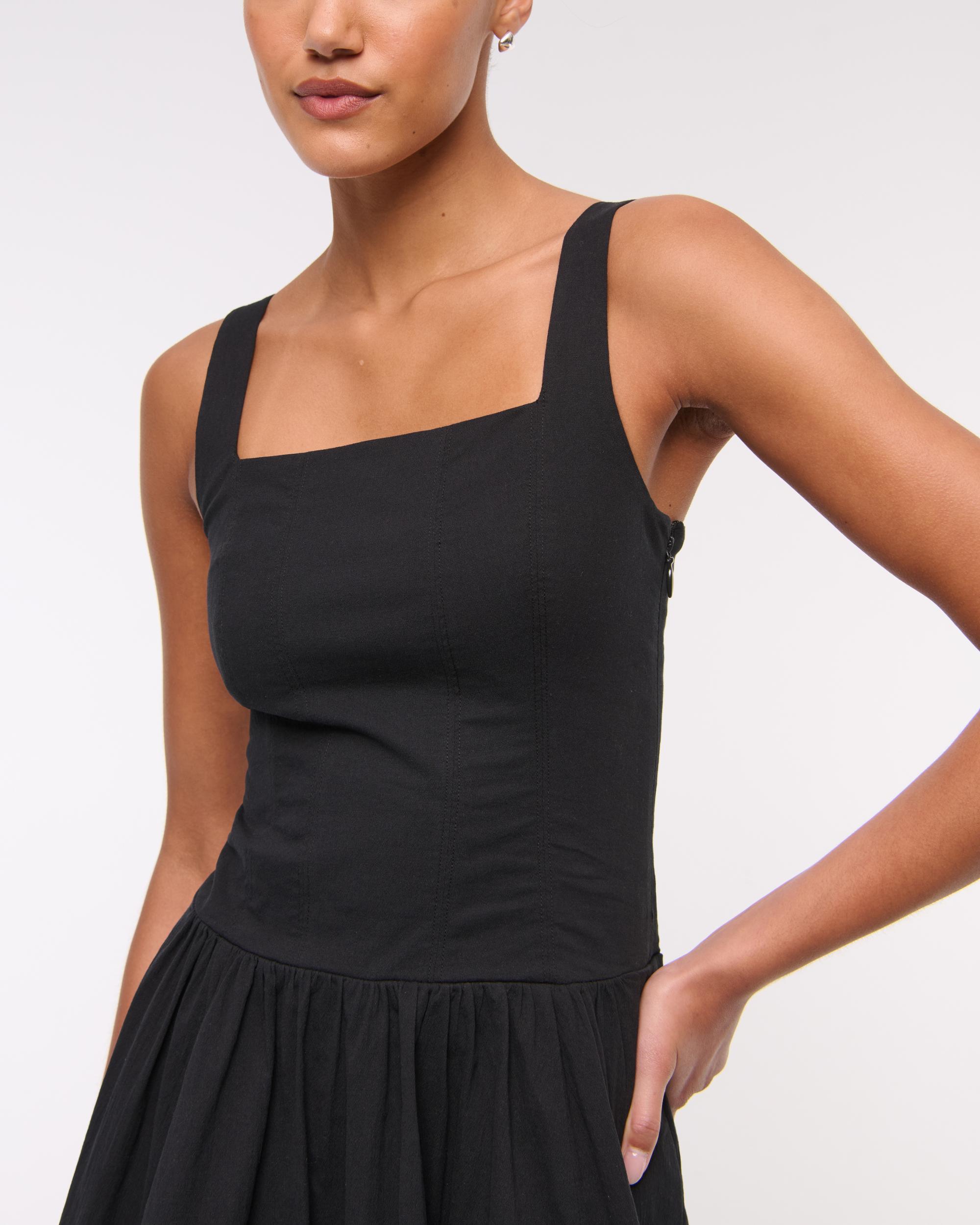 The A&F Mila Drop-Waist Mini Dress Product Image