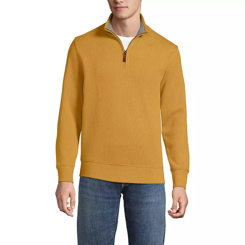 Big & Tall Lands' End Bedford Classic-Fit Ribbed Quarter-Zip Sweater, Men's,  Product Image