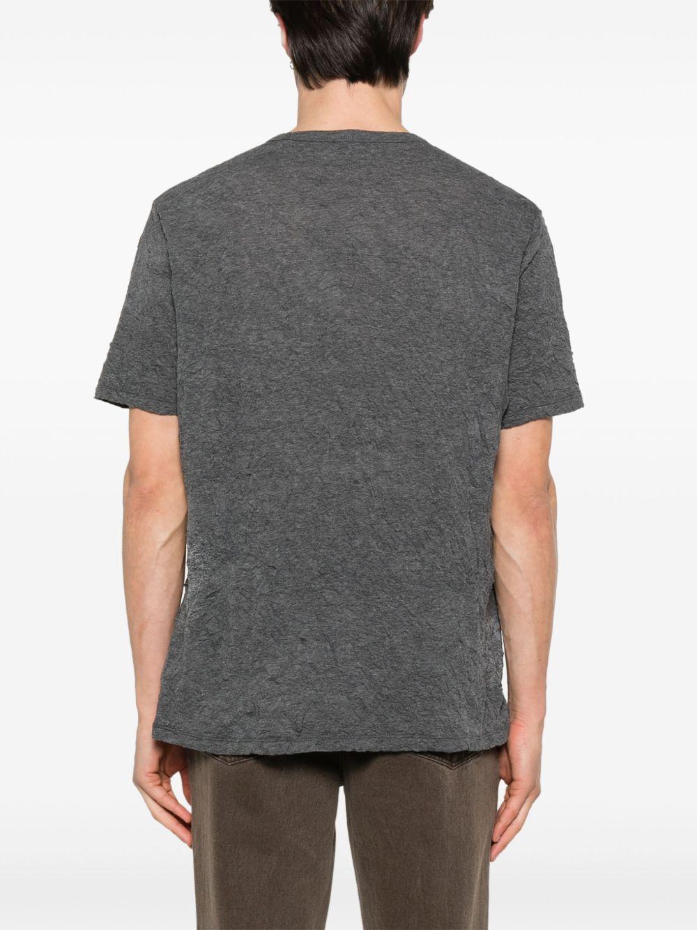OUR LEGACY Box T-shirt Worn Black Legacy Jersey In Gray Product Image