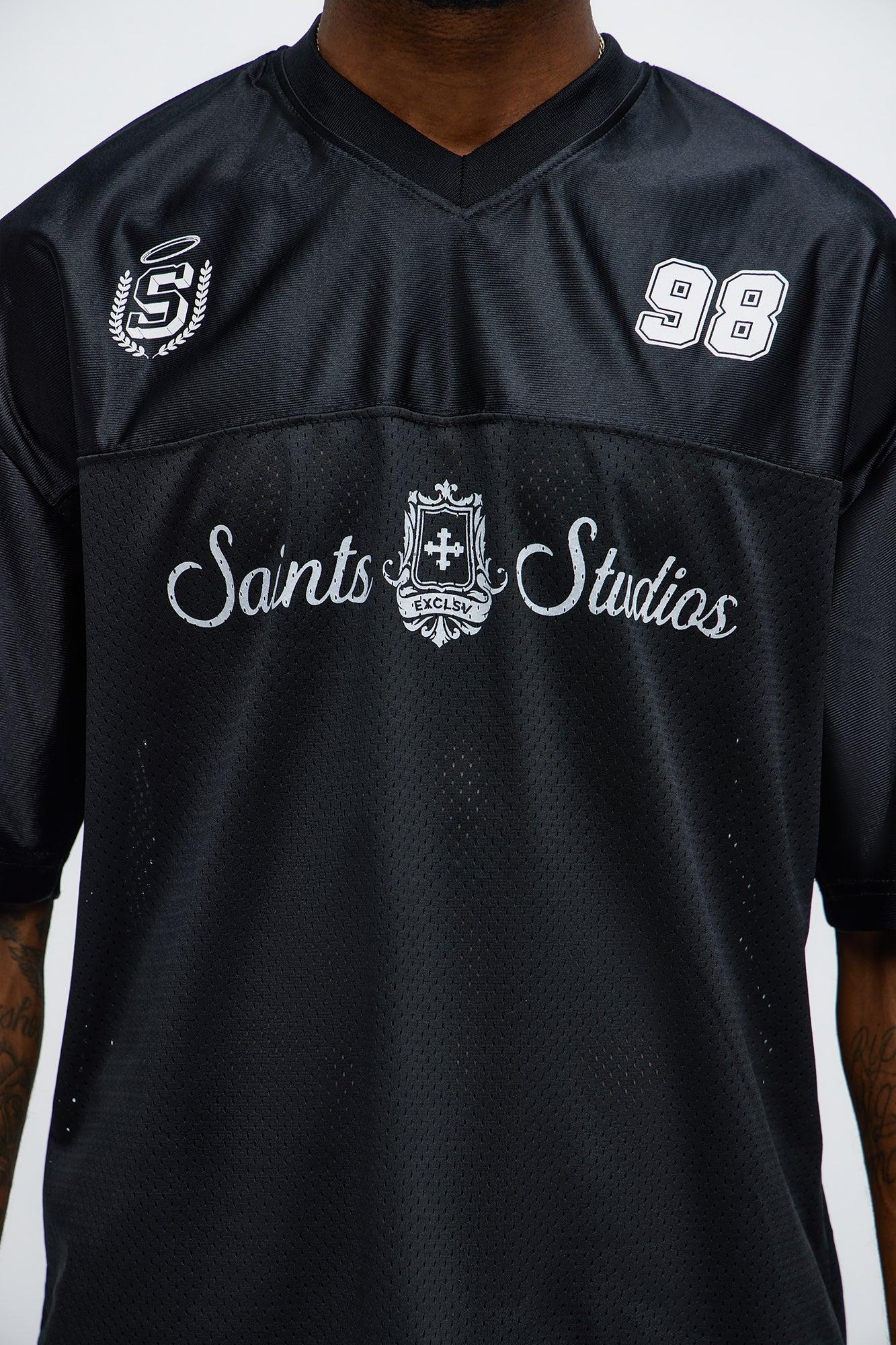 Saints Studios Short Sleeve Soccer Jersey - Black/combo Male Product Image