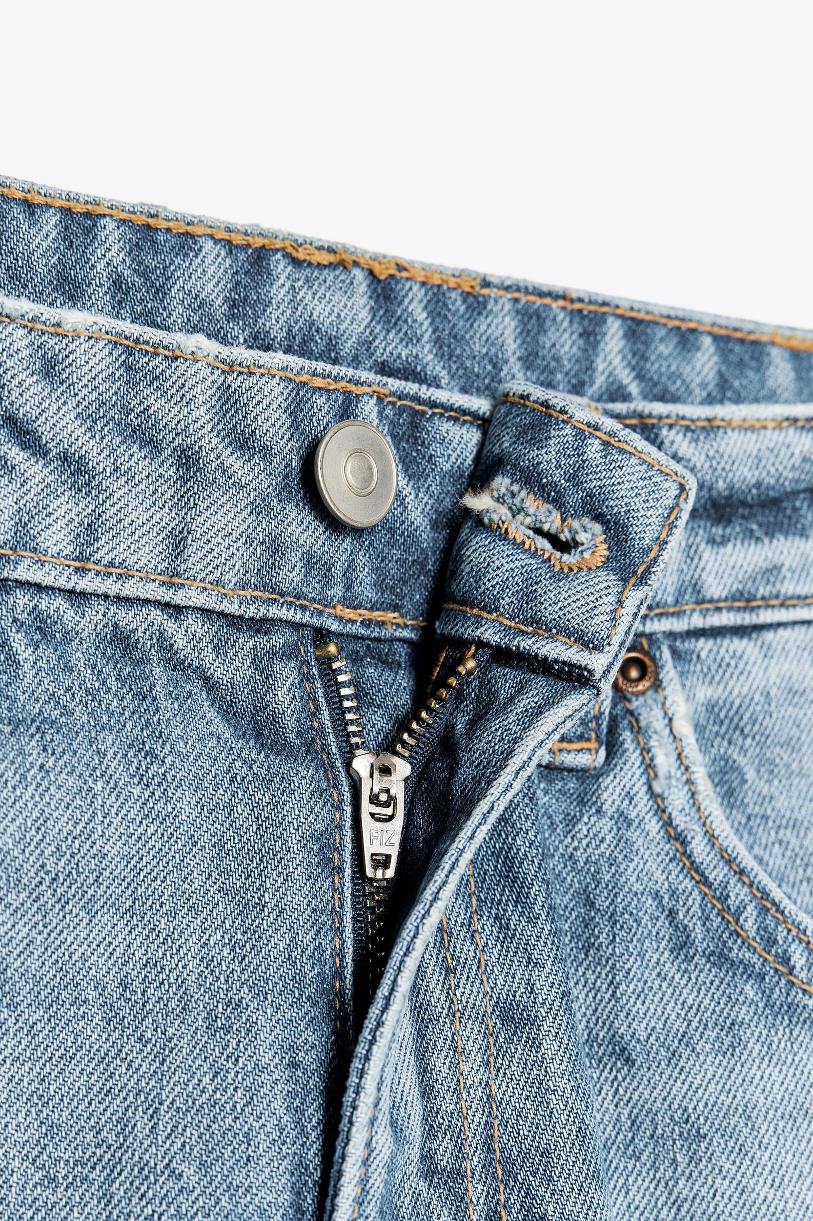 TRF RIPPED MID-RISE JEANS Product Image