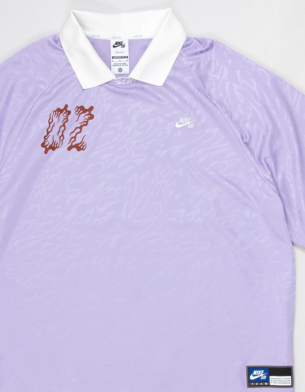 NIKE SB Dri-FIT Jacquard Mens Skate Jersey - LAVENDAR Product Image