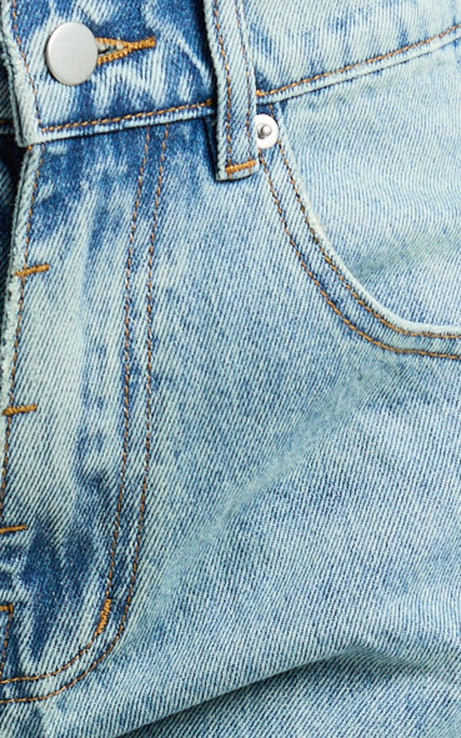 Ada Jeans - Mid Waisted Recycled Denim Barrel Jeans in Mid Blue Wash Product Image