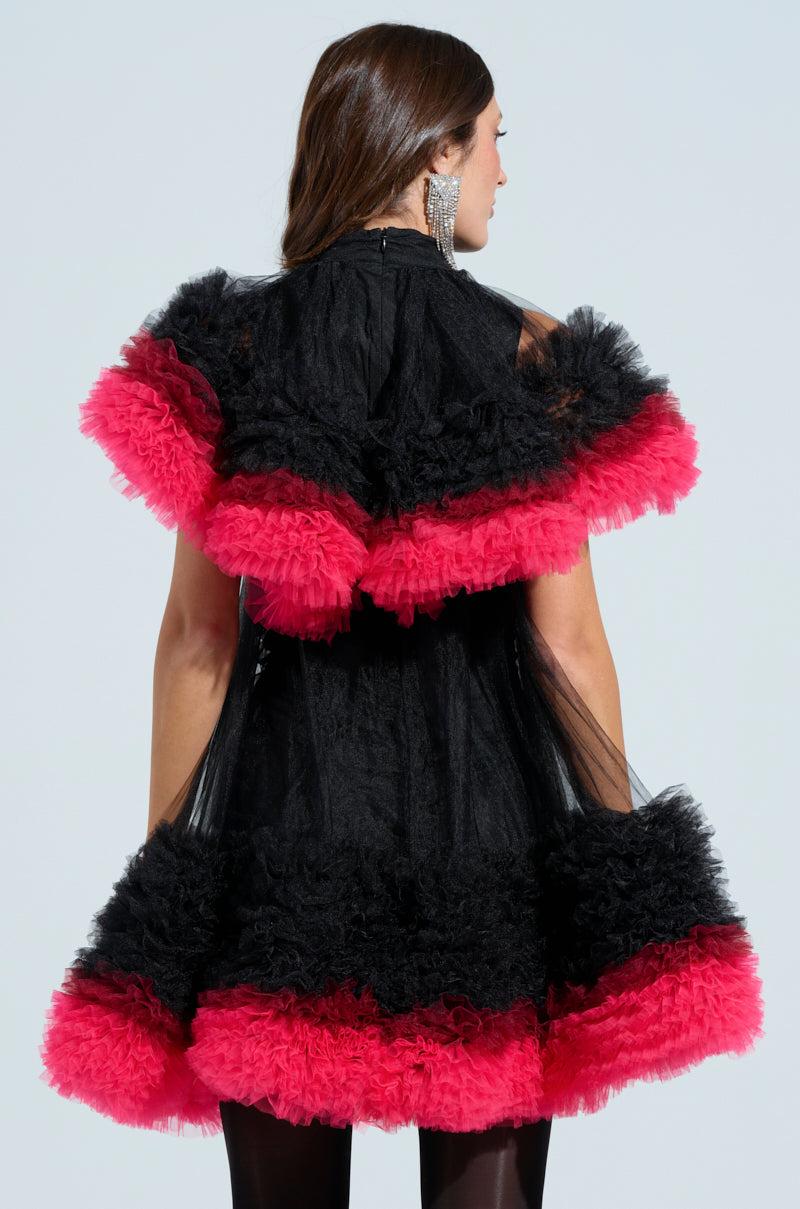 ONLY ME OMBRE TULLE MINI DRESS Product Image