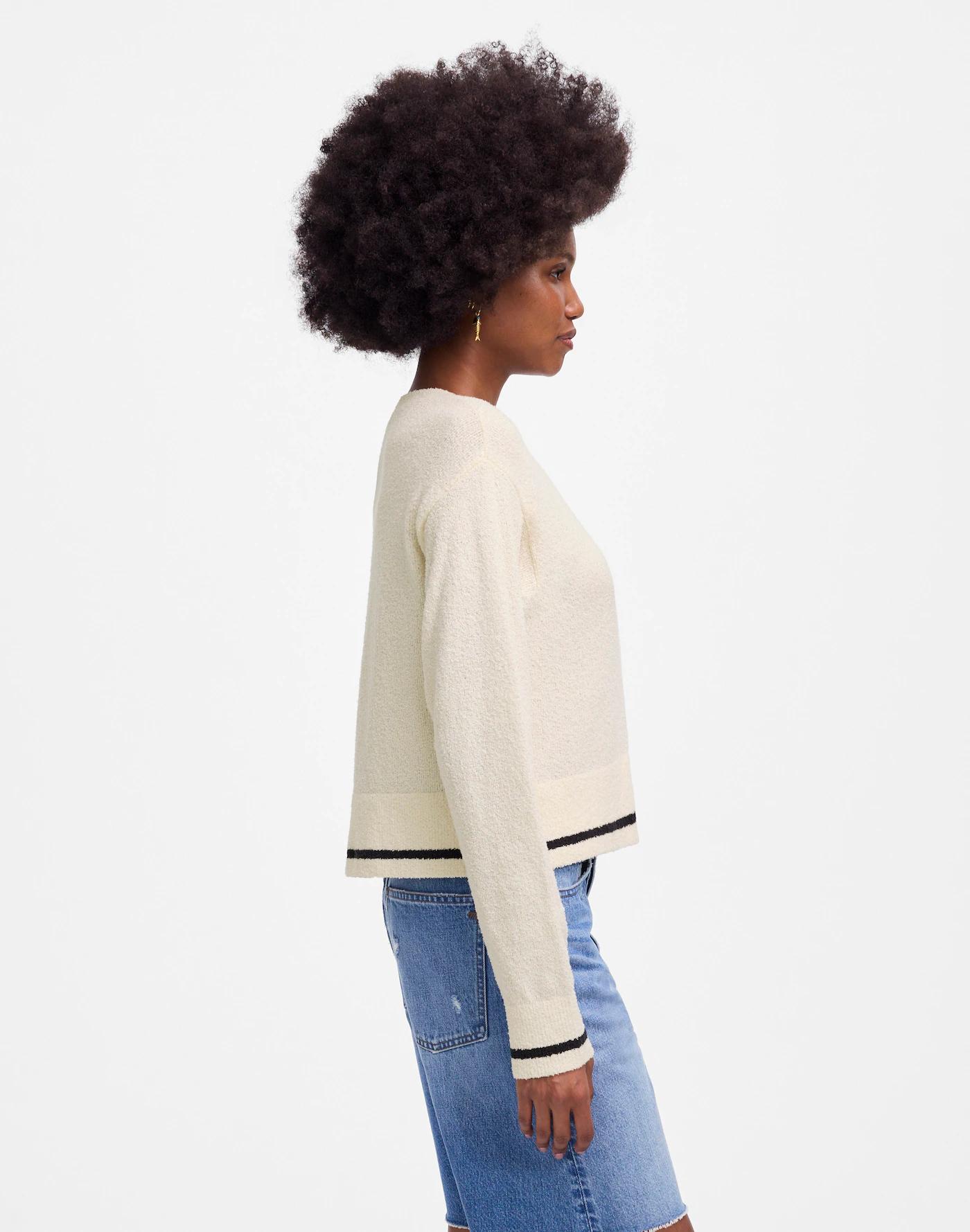 Bouclé-Knit Cardigan Product Image