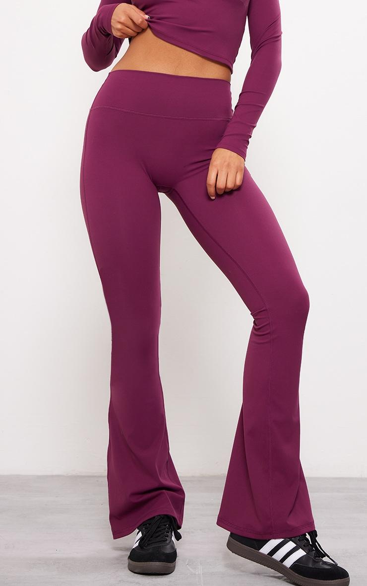 Plum Sculpt Flare Yoga Pants Product Image