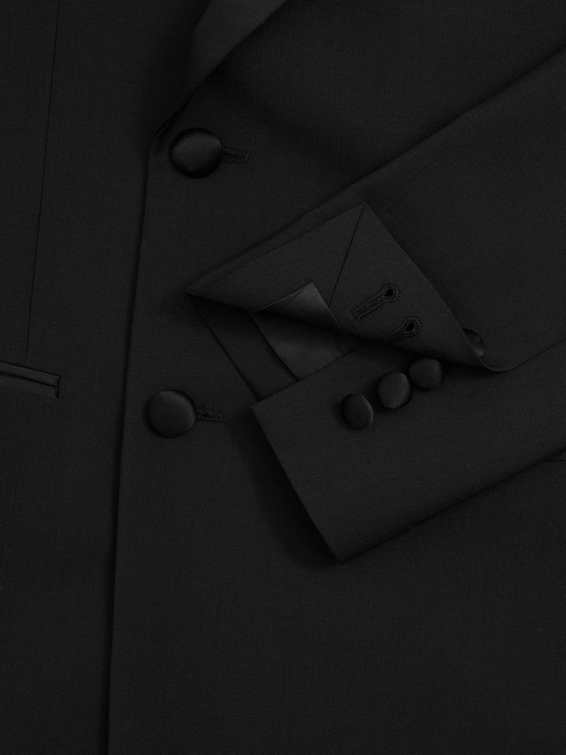 Linen Single-Breasted Suit Blazer Slim-Fit in Ocean Green Product Image