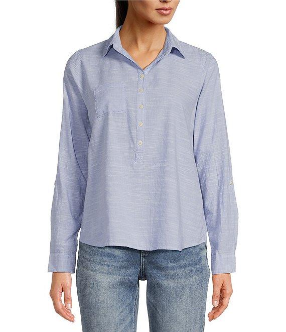 Aventura Devon Collared Long Sleeve Top Product Image