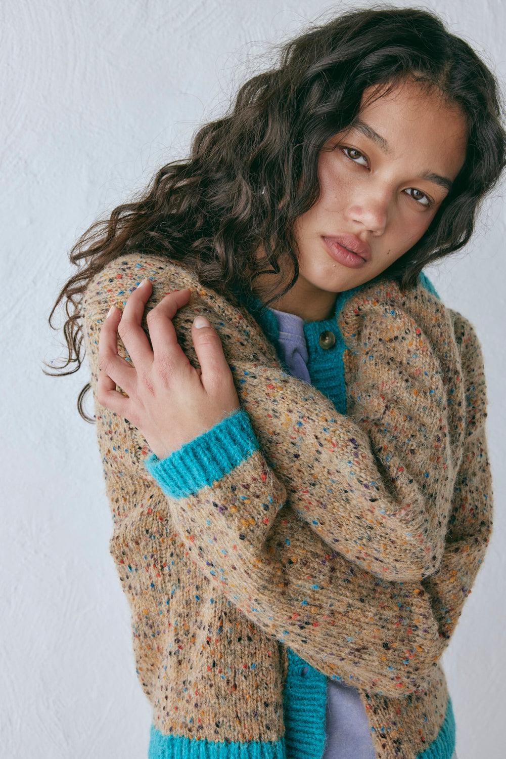 Camila Knit Cardigan Speckle Product Image