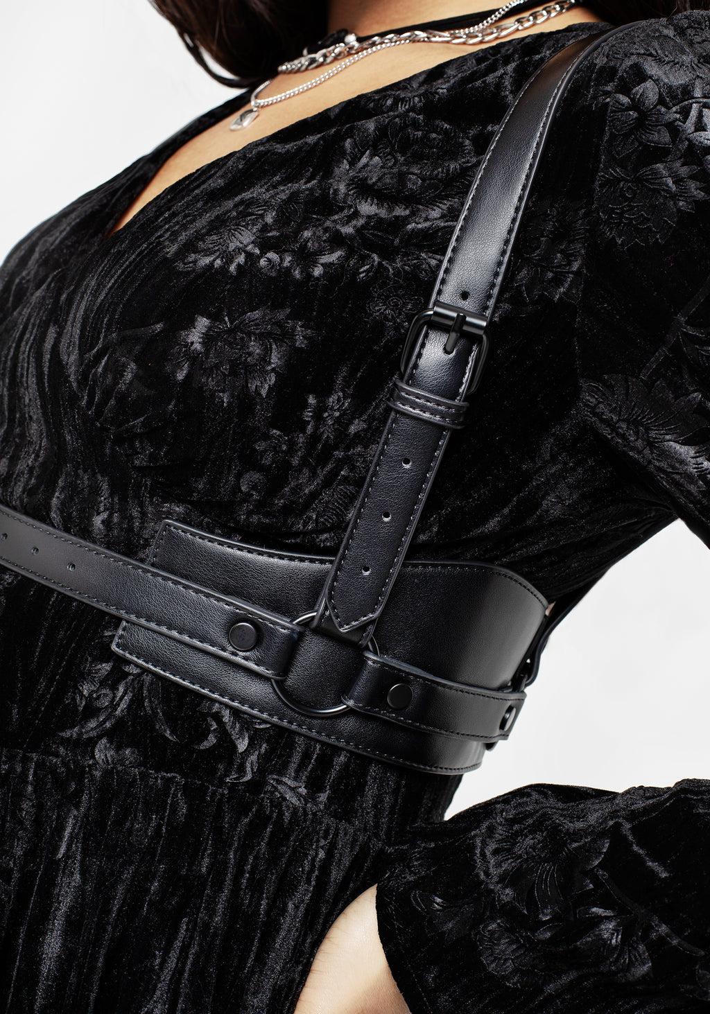 Maeve Western Black Buckle Harness Product Image