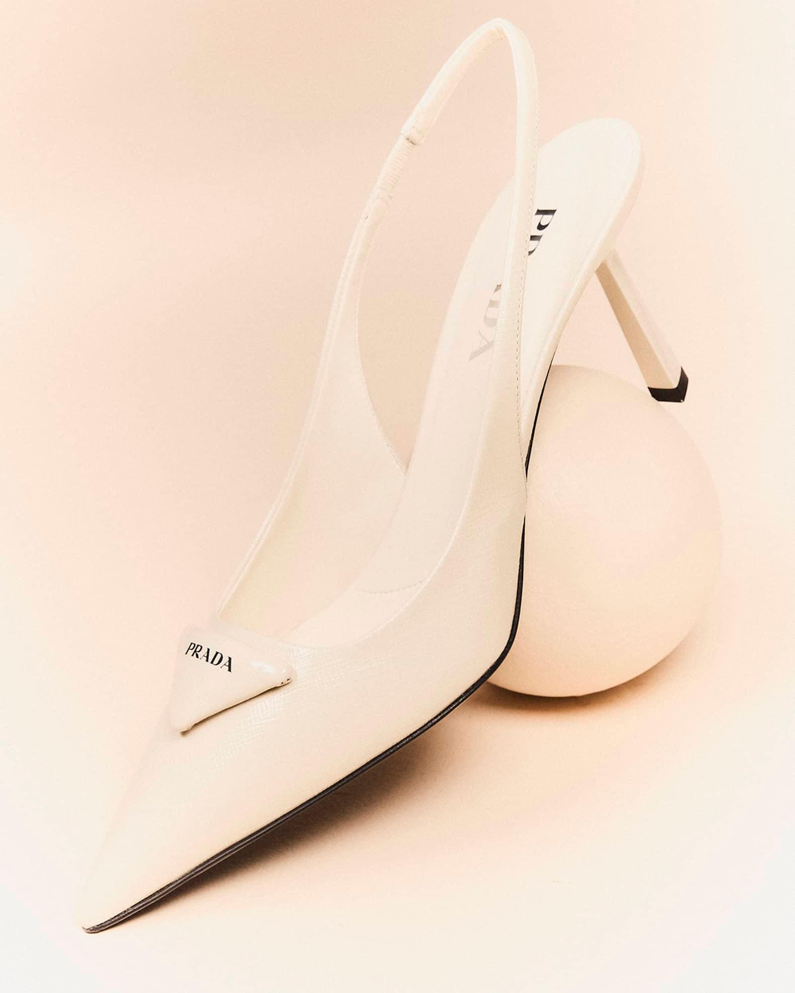 Vernice Leather Slingback Pumps Product Image