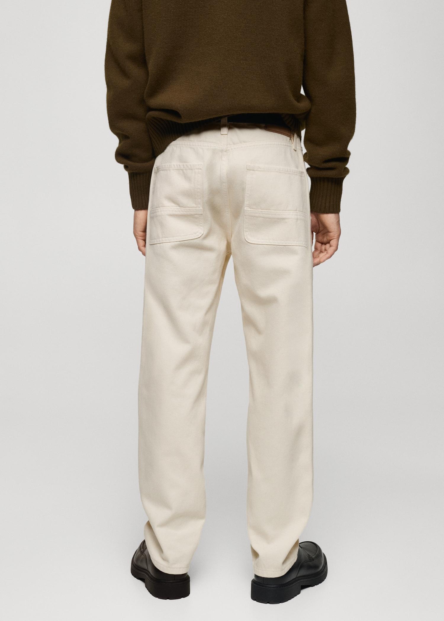 Regular-fit jeans with seam detail - Men | MANGO USA Product Image