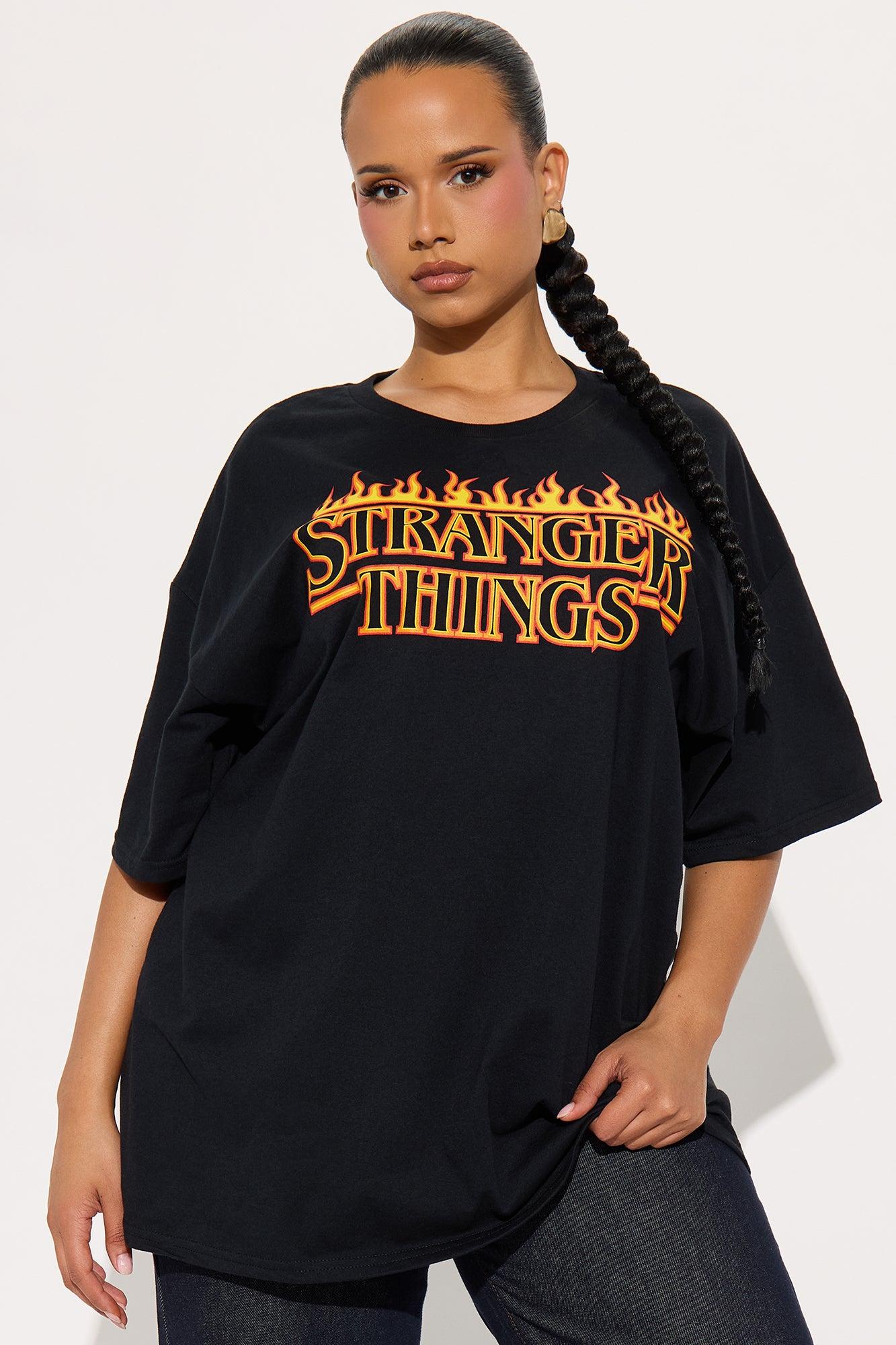 Stranger Things Oversized Tee - Black Product Image
