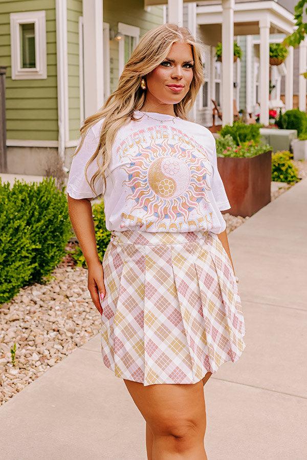 Magic Melody Wrap Skirt in Primrose Yellow Curves Product Image
