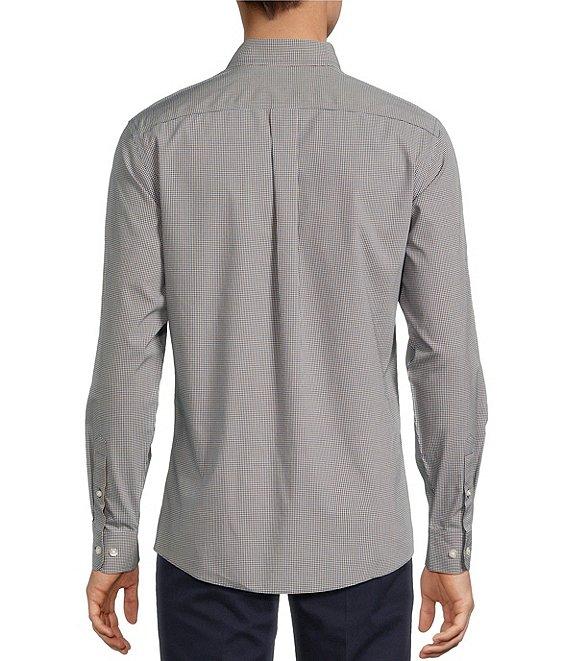 Gold Label Roundtree & Yorke Slim Fit Non-Iron Long Sleeve Small Check Sport Shirt Product Image