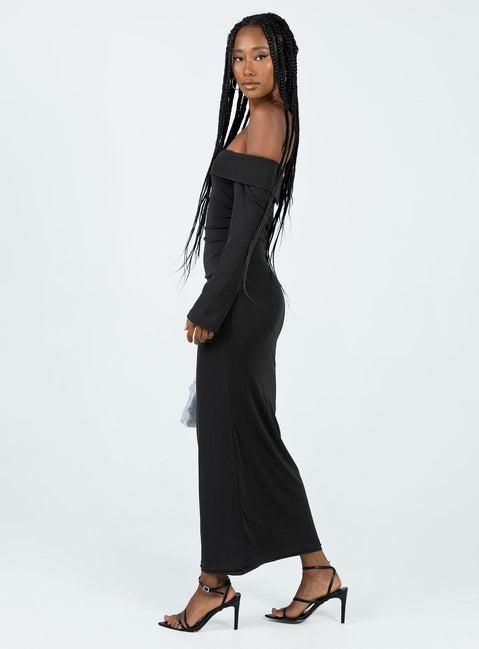 Maida Maxi Dress Black Product Image