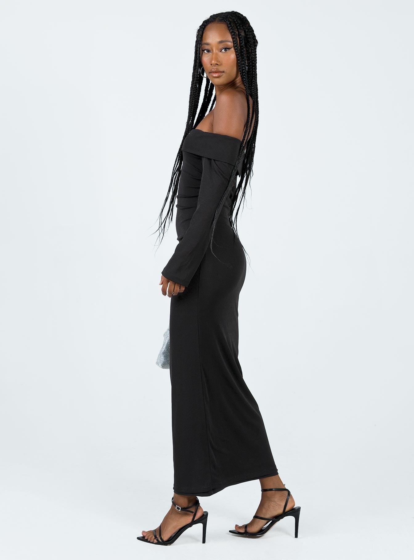 Maida Maxi Dress Black Product Image