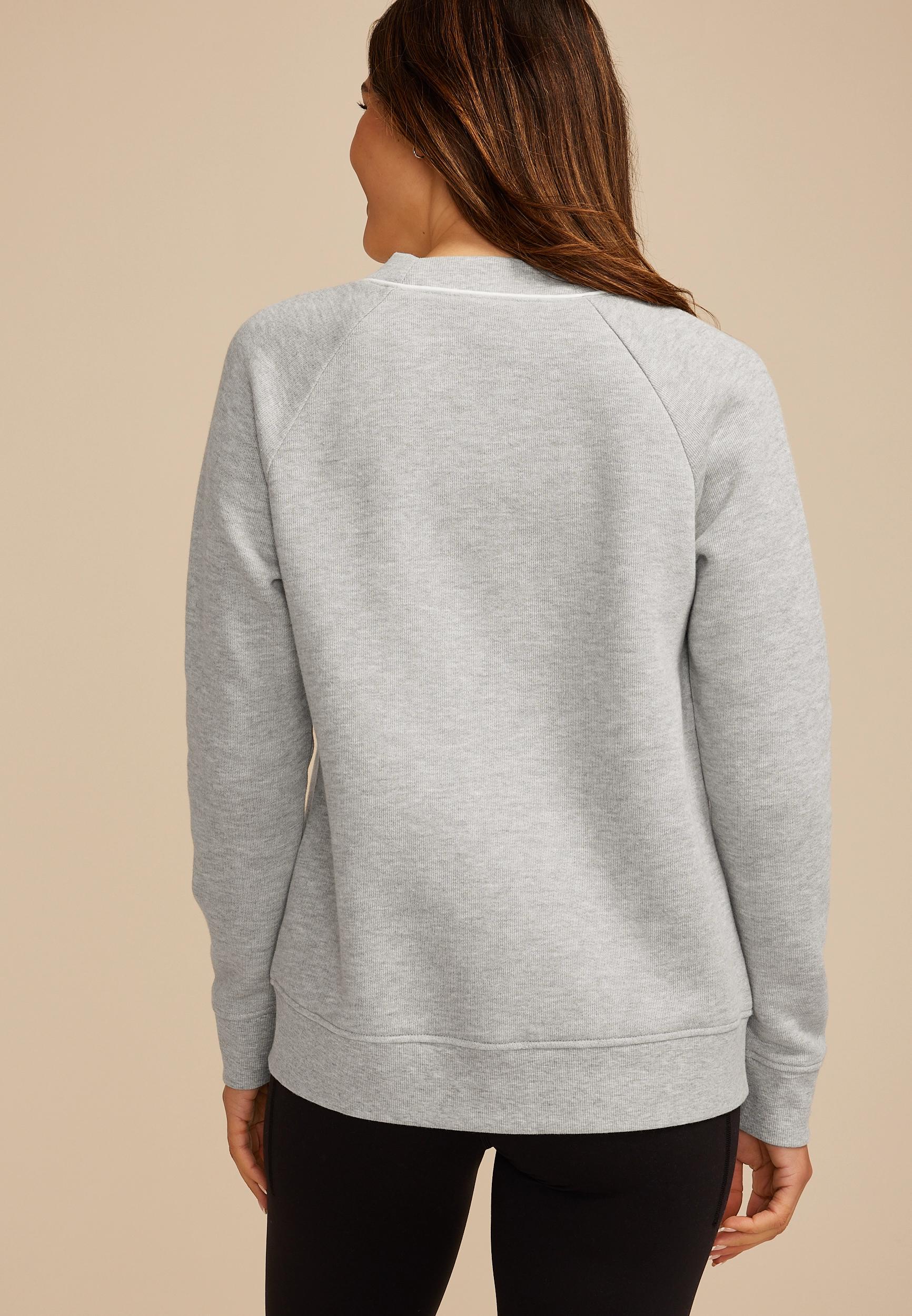 French Terry Button Front Cardigan Product Image