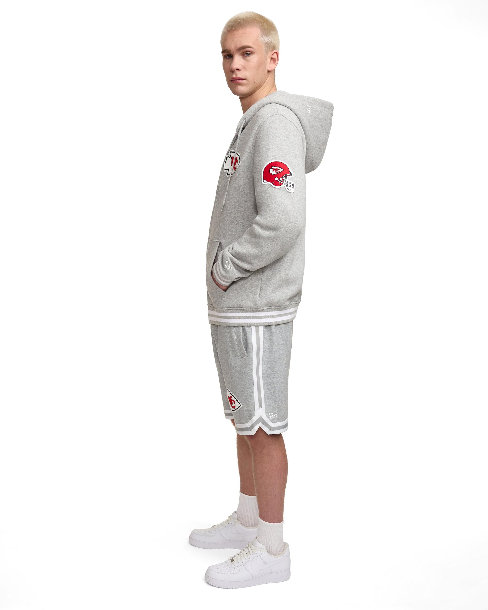 Philadelphia Eagles Gray Logo Select Full-Zip Hoodie Male Product Image