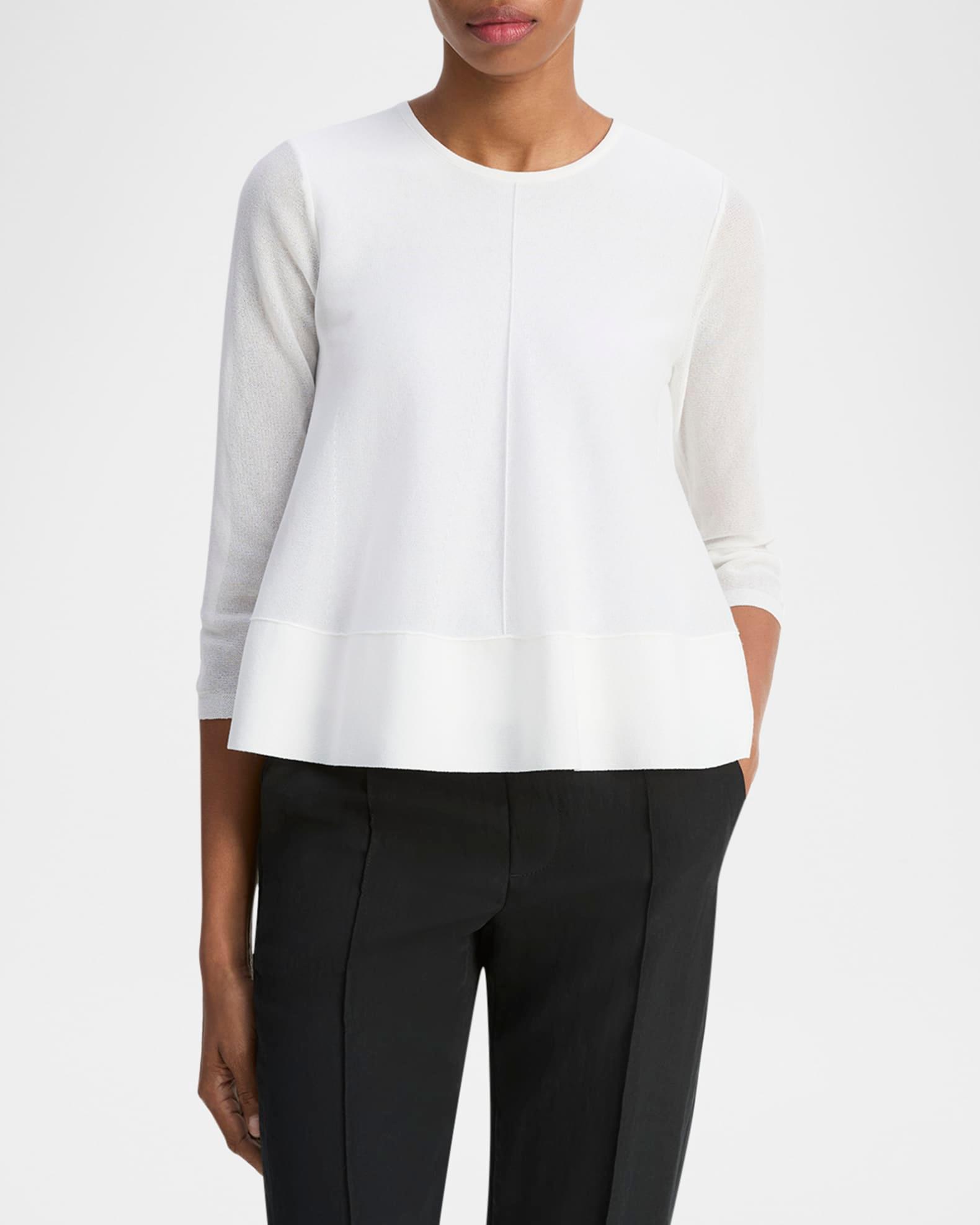 A-Line Three-Quarter Sleeve Top  Product Image