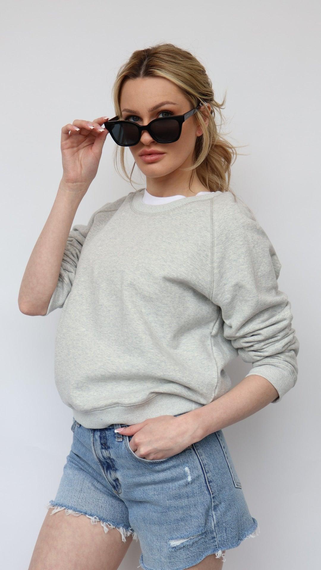 The Perfect Cotton Crew Neck Sweatshirt Product Image
