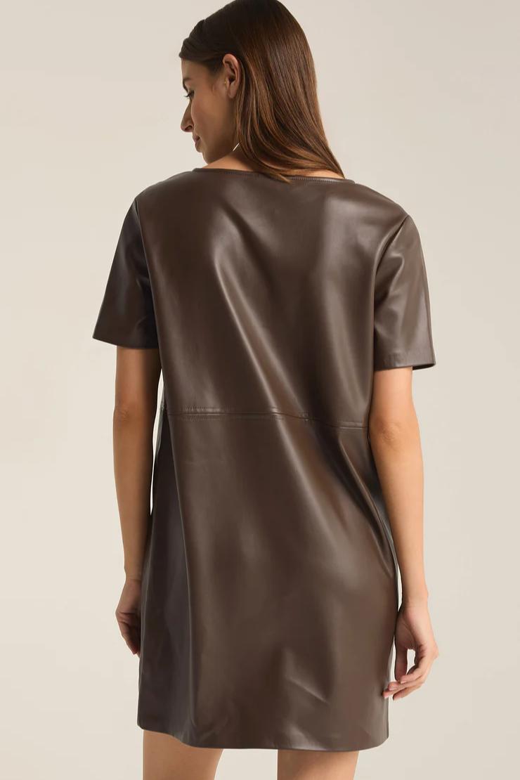 London Faux Leather Dress Product Image