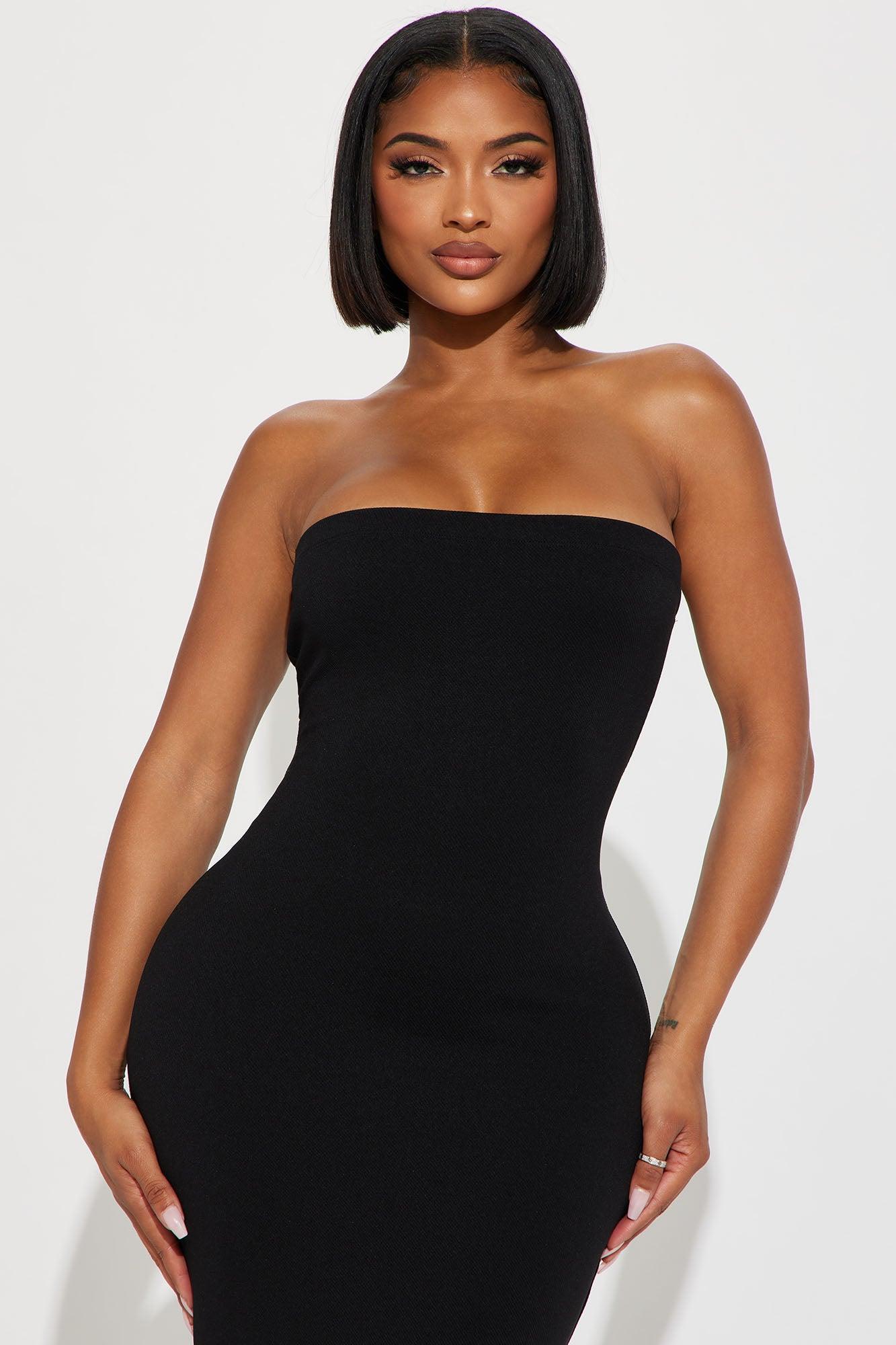 Janet Midi Dress - Black Product Image