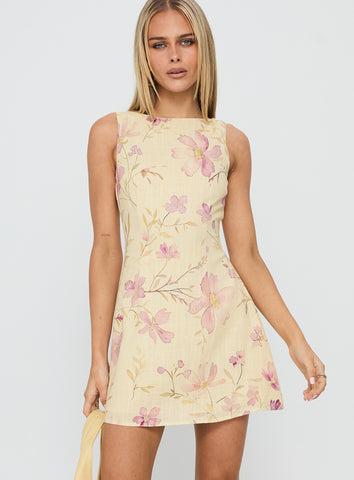 Alfalfa Mini Dress Floral Multi Product Image