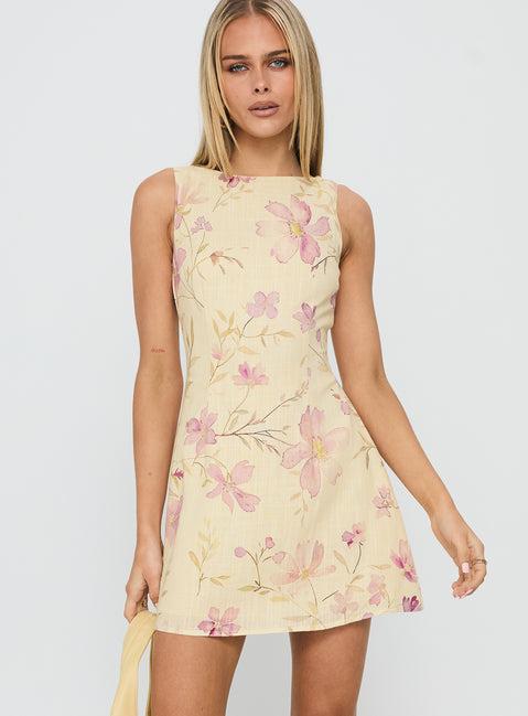 Alfalfa Mini Dress Floral Multi Product Image
