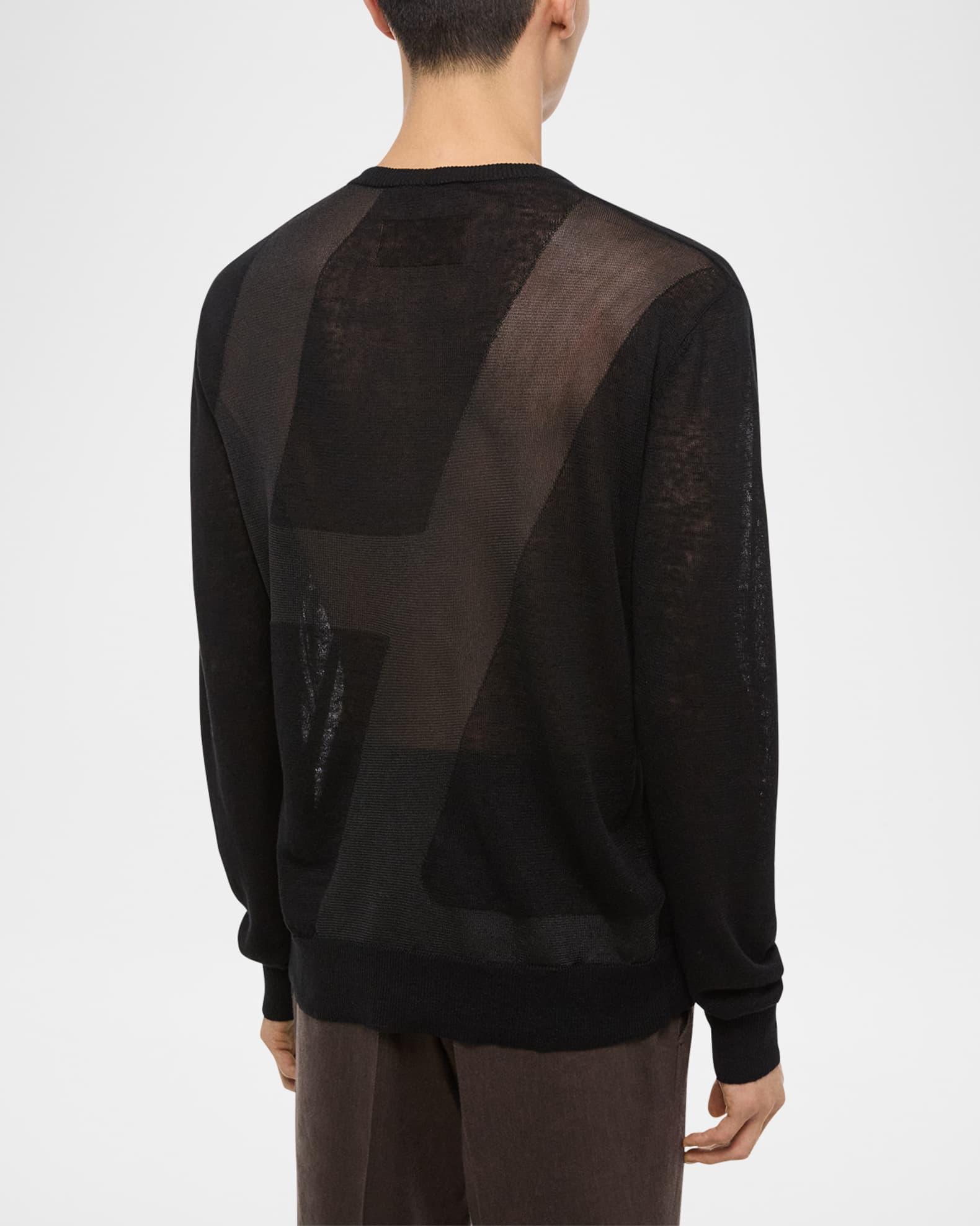 Men's Linen Logo Long-Sleeve Top Product Image