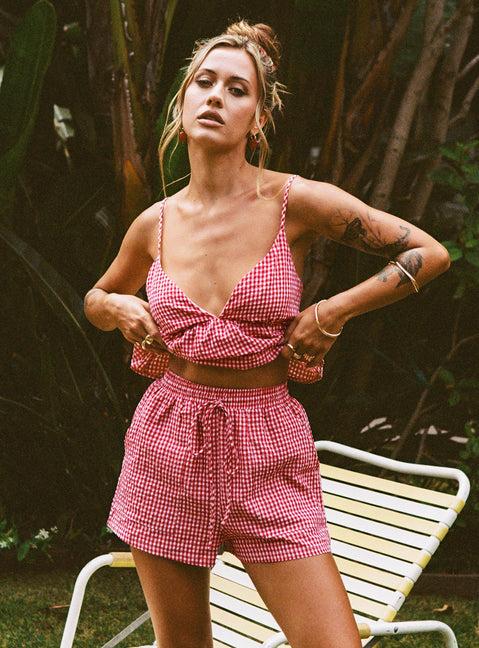 Lille Set Red Gingham Product Image