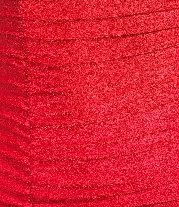 Honey and Rosie V-Neck Bar Back Shirred Dress Product Image