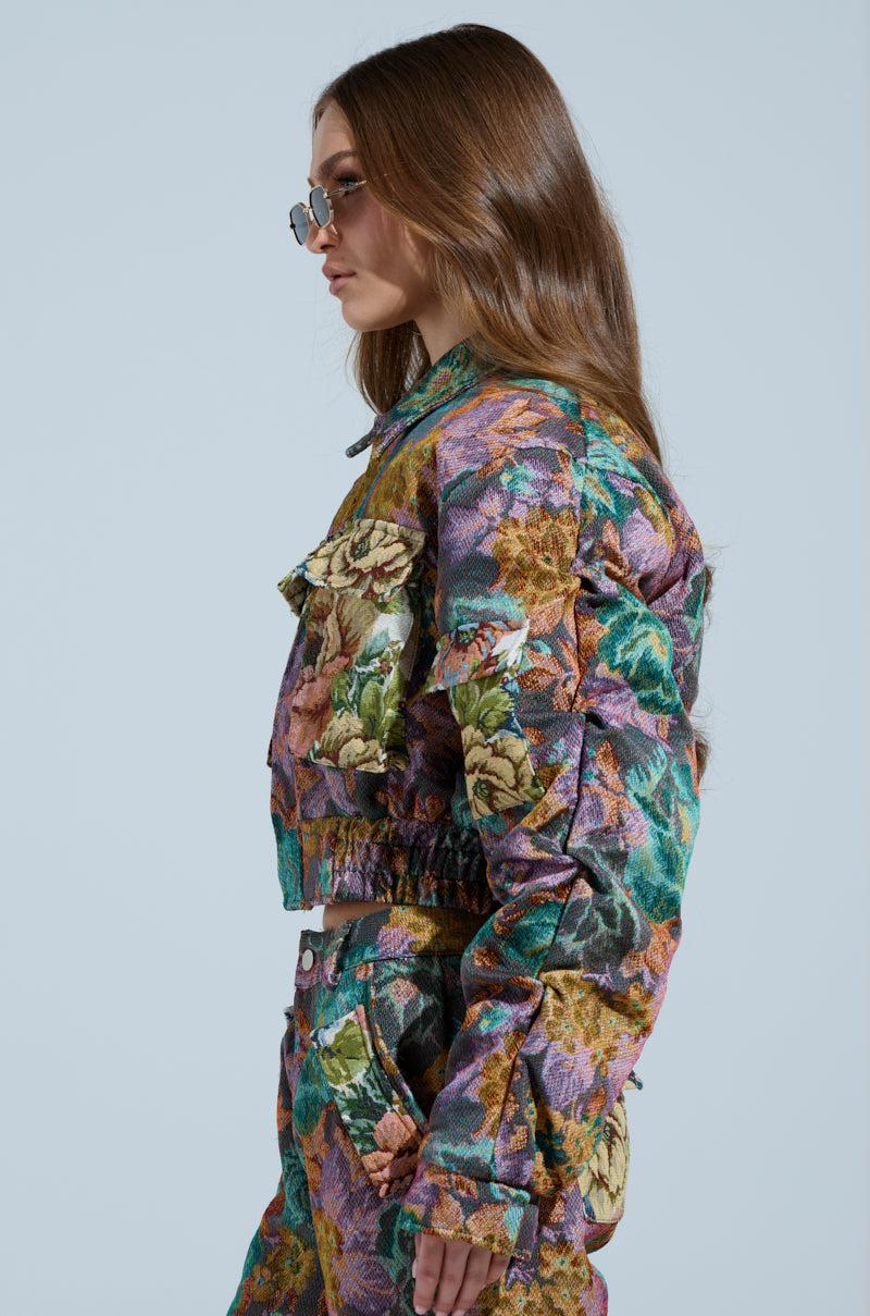 LOGAN SQUARE JACQUARD BOMBER Product Image