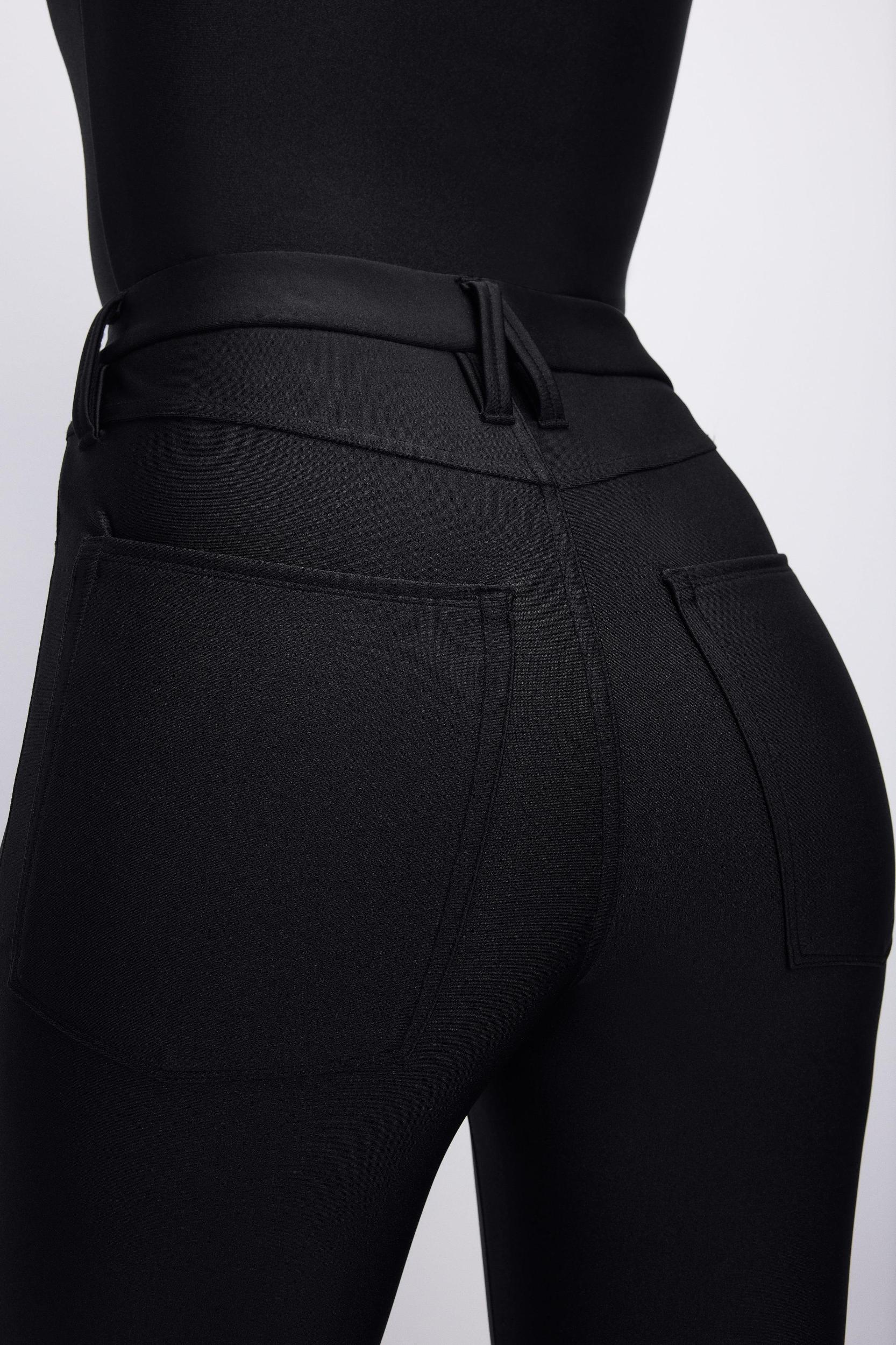 COMPRESSION SHINE GOOD WAIST LEGGINGS | BLACK001 Product Image