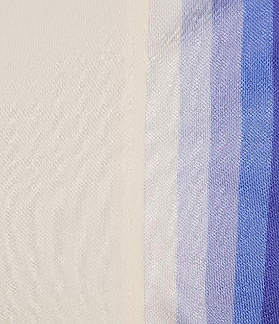 Cremieux Premium Denim Stripe Detailed Coat Front Knit Shirt Product Image