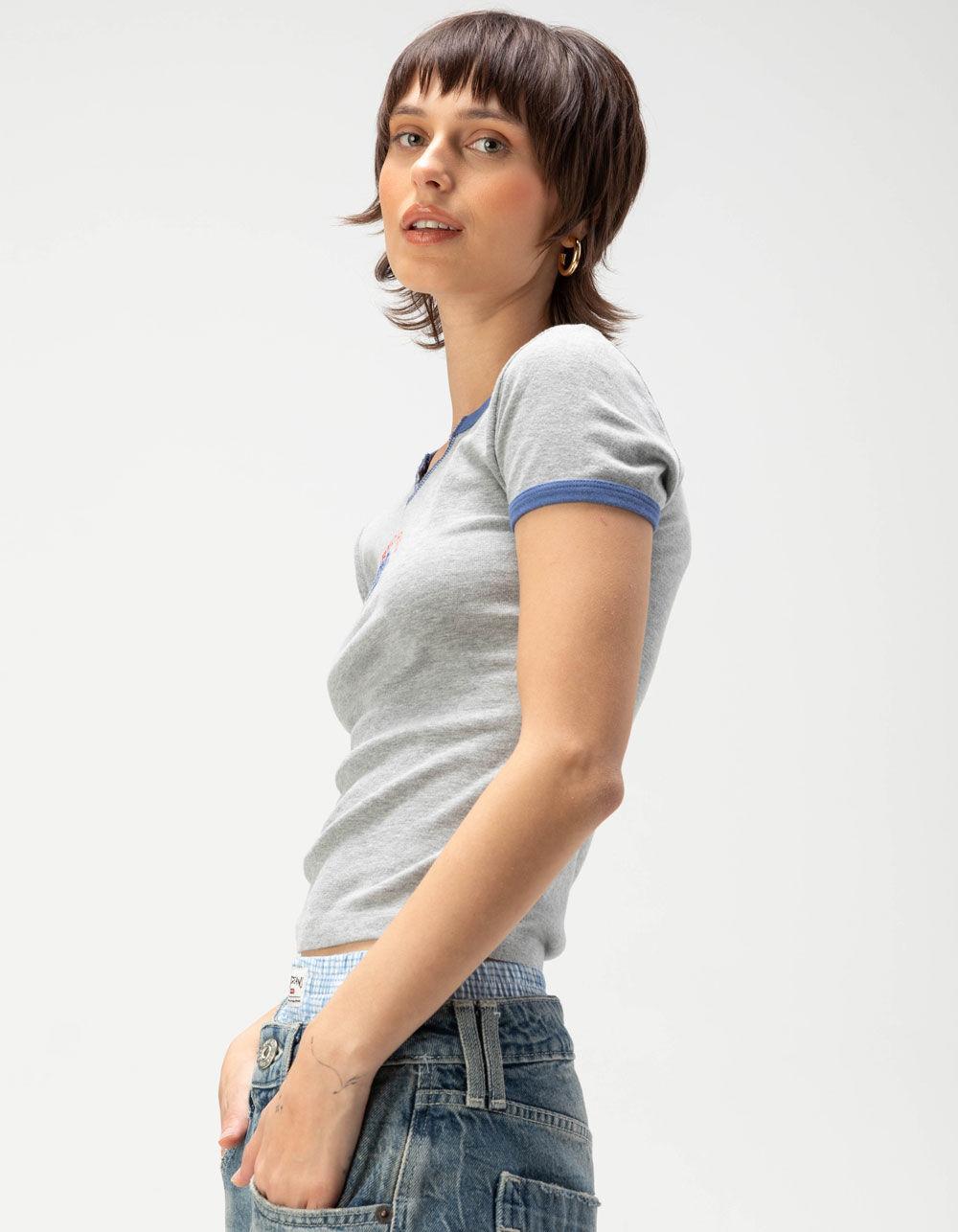 BDG Urban Outfitters 88 Womens Ringer Tee - HEATHER GRAY Product Image