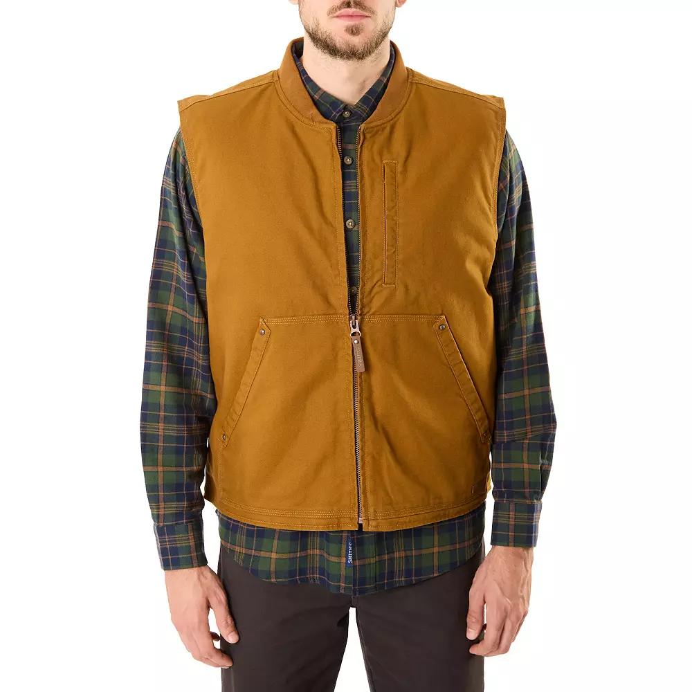Big & Tall Smith's Workwear Sherpa-Lined Duck Vest, Men's,  Product Image