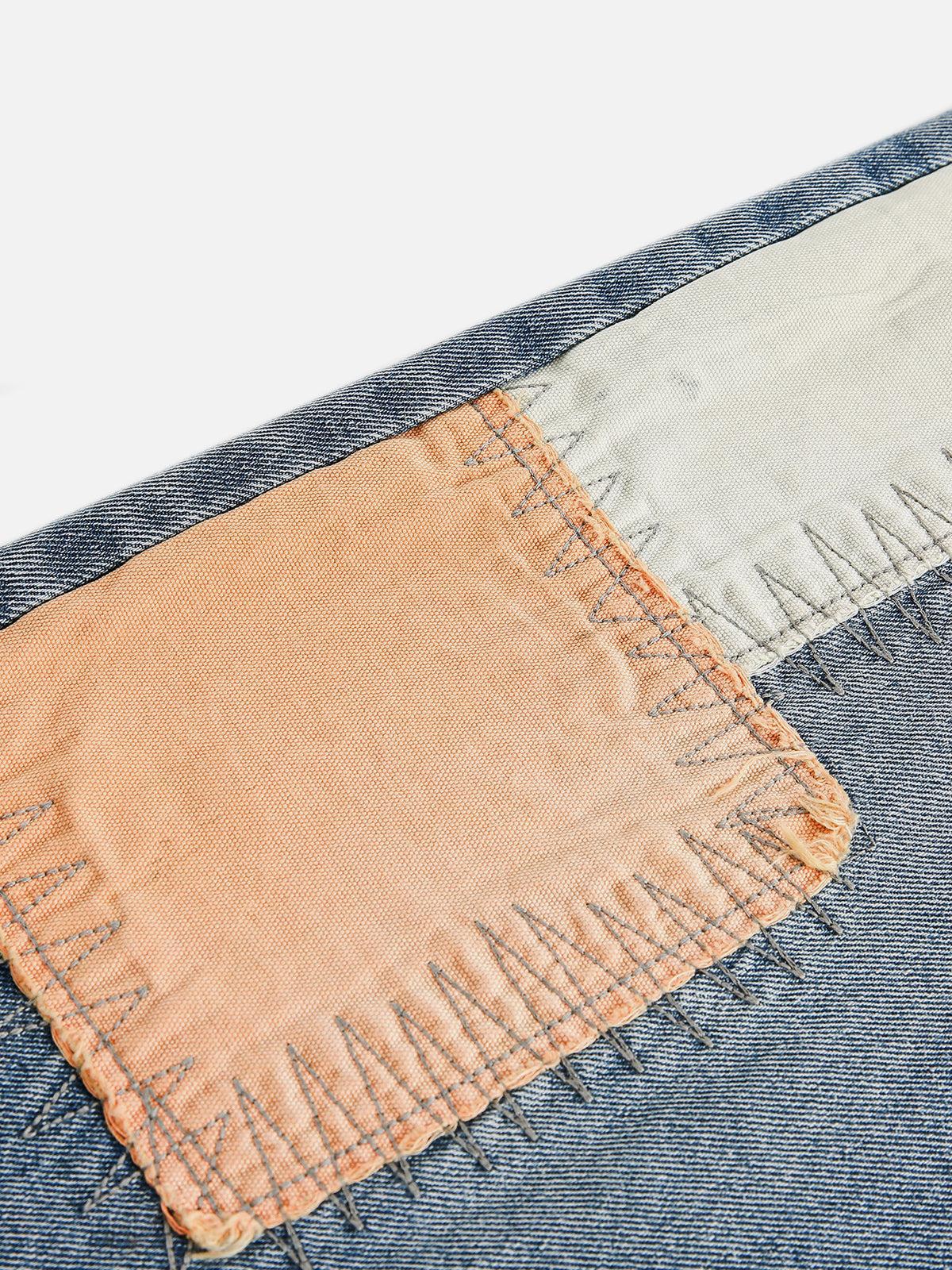 Aelfric Eden Block Patchwork Jeans Product Image