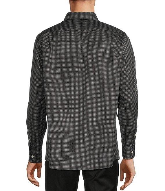 Hart Schaffner Marx State Street Essentials Long Sleeve Geo Print Coatfront Shirt Product Image