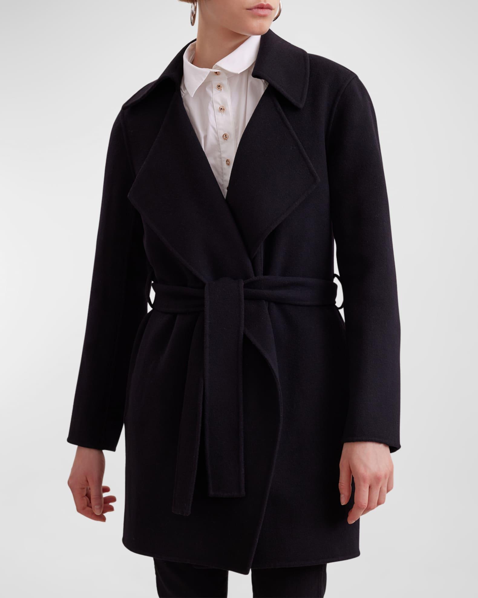 Delacroix Belted Wool-Blend Wrap Jacket Product Image