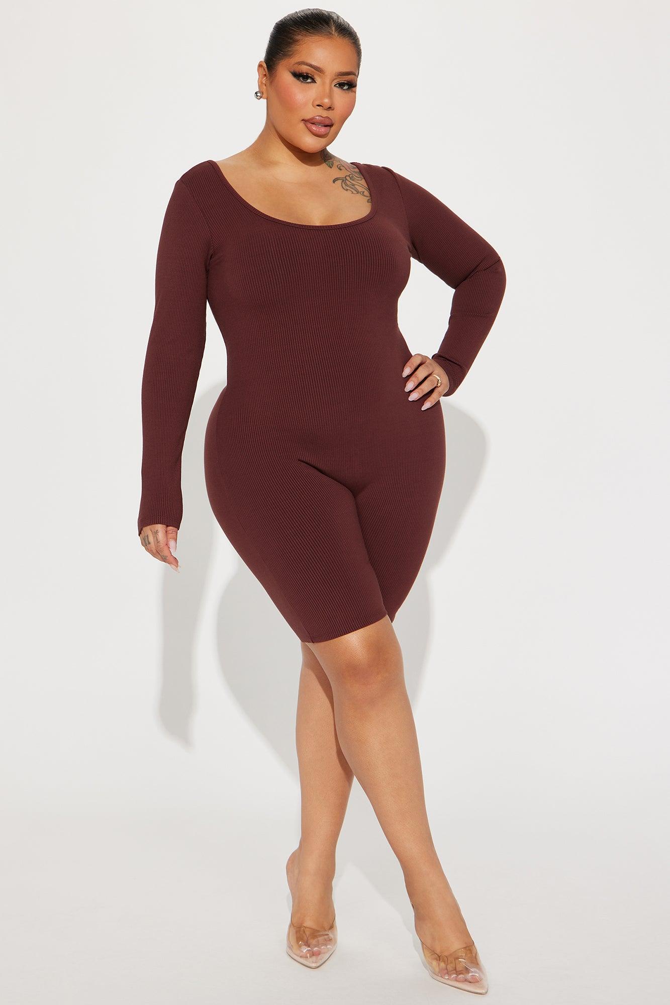 Daisy Snatched Romper - Chestnut Product Image