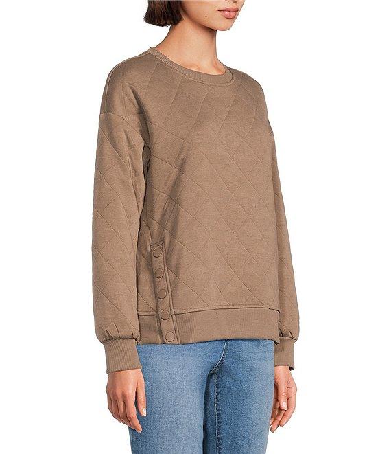 Westbound Quilted Long Sleeve Top Product Image